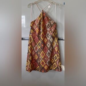 LifestyledCo Colorful Sequin Patterned Dress